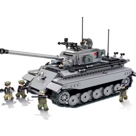 AMERICAN LEAGUE 98200 XE TĂNG KING TIGER bộ đồ chơi xếp lắp ráp ghép mô hình Military Army THE KING TIGER HEAVEY TANK Quân Sự Bộ Đội 1210 khối
