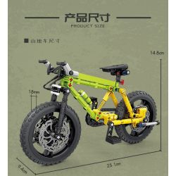 Kazi KY1118 1118 XE ĐẠP LEO NÚI JANT bộ đồ chơi xếp lắp ráp ghép mô hình Technic Kỹ Thuật Công Nghệ Cao Mô Hình Phương Tiện 220 khối