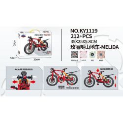 Kazi KY1119 1119 XE ĐẠP LEO NÚI MELIDA bộ đồ chơi xếp lắp ráp ghép mô hình Technic Kỹ Thuật Công Nghệ Cao Mô Hình Phương Tiện 212 khối
