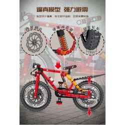 Kazi KY1119 1119 XE ĐẠP LEO NÚI MELIDA bộ đồ chơi xếp lắp ráp ghép mô hình Technic Kỹ Thuật Công Nghệ Cao Mô Hình Phương Tiện 212 khối