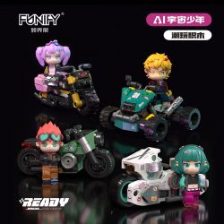 FUNIFY W9023 9023 CẬU BÉ MÔ TÔ KHÔNG GIAN AI bộ đồ chơi xếp lắp ráp ghép mô hình AI GENERATION