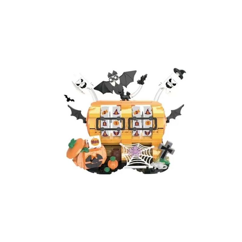 DK 715 LỊCH ĐỂ BÀN HALLOWEEN bộ đồ chơi xếp lắp ráp ghép mô hình Creator HALLOWEEN CALENDAR Sáng Tạo