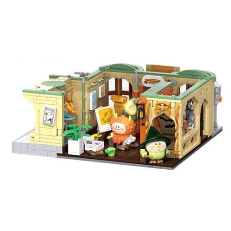 TOP TOY TC2037 2037 HỌC VIỆN ẢO THUẬT MA LITTLE PARROT BEBE LỚP NGHỆ bộ đồ chơi xếp lắp ráp ghép mô hình Movie & Game MAGIC ACADEMY Phim Và Trò Chơi 750 khối