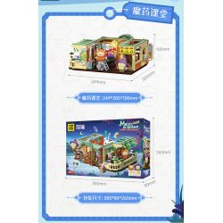 TOP TOY TC2038 2038 HỌC VIỆN ẢO THUẬT MA BEBE CON VẸT NHỎ LỚP ĐỘC DƯỢC bộ đồ chơi xếp lắp ráp ghép mô hình Movie & Game MAGIC ACADEMY Phim Và Trò Chơi 750 khối