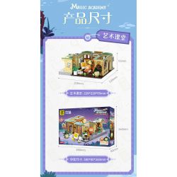 TOP TOY TC2039 2039 HỌC VIỆN ẢO THUẬT MA LITTLE PARROT BEBE THƯ GIẢ TƯỞNG bộ đồ chơi xếp lắp ráp ghép mô hình Movie & Game MAGIC ACADEMY Phim Và Trò Chơi 750 khối