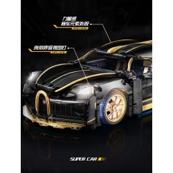 JI BRICK J2020 2020 BUGATTI DIVO (BUGATTI DIVO) tỷ lệ 1:14 bộ đồ chơi xếp lắp ráp ghép mô hình Technic Kỹ Thuật Công Nghệ Cao Mô Hình Phương Tiện 1368 khối