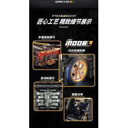 JI BRICK J2020 2020 BUGATTI DIVO (BUGATTI DIVO) tỷ lệ 1:14 bộ đồ chơi xếp lắp ráp ghép mô hình Technic Kỹ Thuật Công Nghệ Cao Mô Hình Phương Tiện 1368 khối