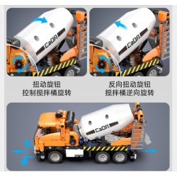 CADA DOUBLEE C65021 65021 XE TRỘN MINI bộ đồ chơi xếp lắp ráp ghép mô hình Technic Kỹ Thuật Công Nghệ Cao Mô Hình Phương Tiện 368 khối