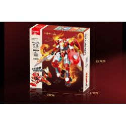 SLUBAN M38-B1277 B1277 1277 M38B1277 38-B1277 CỔ ĐIỂN CỦA NÚI VÀ BIỂN SUZAKU CƠ KHÍ ĐIỀU KHIỂN CÓ NGƯỜI LÁI bộ đồ chơi xếp lắp ráp ghép mô hình 248 khối