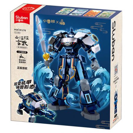 SLUBAN M38-B1278 B1278 1278 M38B1278 38-B1278 KINH ĐIỂN CỦA NÚI VÀ BIỂN HUYỀN VŨ CƠ KHÍ ĐIỀU KHIỂN CÓ NGƯỜI LÁI bộ đồ chơi xếp lắp ráp ghép mô hình 251 khối