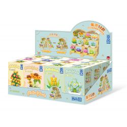 ZHEGAO 622009 CÂY TRỒNG TRONG CHẬU MỌNG NƯỚC bộ đồ chơi xếp lắp ráp ghép mô hình Creator Sáng Tạo 1749 khối