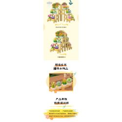 ZHEGAO 622009 CÂY TRỒNG TRONG CHẬU MỌNG NƯỚC bộ đồ chơi xếp lắp ráp ghép mô hình Creator Sáng Tạo 1749 khối