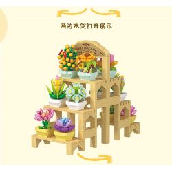 ZHEGAO 622009 CÂY TRỒNG TRONG CHẬU MỌNG NƯỚC bộ đồ chơi xếp lắp ráp ghép mô hình Creator Sáng Tạo 1749 khối