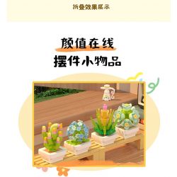 ZHEGAO 622009 CÂY TRỒNG TRONG CHẬU MỌNG NƯỚC bộ đồ chơi xếp lắp ráp ghép mô hình Creator Sáng Tạo 1749 khối