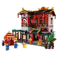 XINGBAO XB-01003 01003 XB01003 non  KỸ VIỆN LẦU XANH bộ đồ chơi xếp lắp ráp ghép mô hình Chinatown CHINA TOWN YIHONG BROTHEL Khu Phố Tàu 3320 khối