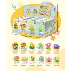 ZHEGAO 622009 CÂY TRỒNG TRONG CHẬU MỌNG NƯỚC bộ đồ chơi xếp lắp ráp ghép mô hình Creator Sáng Tạo 1749 khối