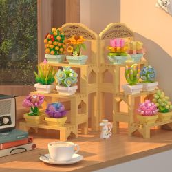 ZHEGAO 622009 CÂY TRỒNG TRONG CHẬU MỌNG NƯỚC bộ đồ chơi xếp lắp ráp ghép mô hình Creator Sáng Tạo 1749 khối