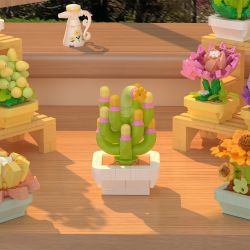 ZHEGAO 622009 CÂY TRỒNG TRONG CHẬU MỌNG NƯỚC bộ đồ chơi xếp lắp ráp ghép mô hình Creator Sáng Tạo 1749 khối