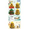 ZHEGAO 951001 BỐN CÔNG TRÌNH KIẾN ​​TRÚC CỔ NỔI TIẾNG THÁP HẠC CÒ ĐẰNG VƯƠNG NHẠC DƯƠNG VÀ VÀNG bộ đồ chơi xếp lắp ráp ghép mô hình Architecture Công Trình Kiến Trúc 253 khối
