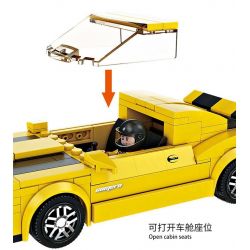 FORANGE FC1605 1605 SIÊU XE NHANH NHẤT CHEVROLET CAMARO bộ đồ chơi xếp lắp ráp ghép mô hình Speed Champions Racing Cars Đua Xe Công Thức 305 khối