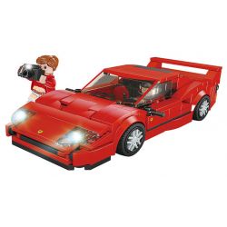 FORANGE FC1606 1606 SIÊU XE NHANH NHẤT FERRARI F40 bộ đồ chơi xếp lắp ráp ghép mô hình Speed Champions Racing Cars Đua Xe Công Thức 307 khối