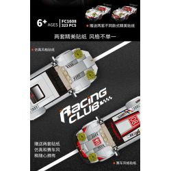 FORANGE FC1608 1608 SIÊU XE CỰC NHANH PORSCHE 911RSR bộ đồ chơi xếp lắp ráp ghép mô hình Speed Champions Racing Cars Đua Xe Công Thức 323 khối