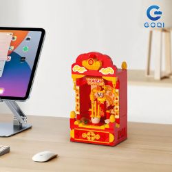 GOQI GQ-3032 3032 GQ3032 CHÀO MỪNG ĐỀN THẦN TÀI bộ đồ chơi xếp lắp ráp ghép mô hình Creator Sáng Tạo 159 khối