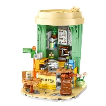 FORANGE FC8520 8520 QUÁN CÀ PHÊ bộ đồ chơi xếp lắp ráp ghép mô hình Creator DREAM COTTAGE Sáng Tạo 268 khối