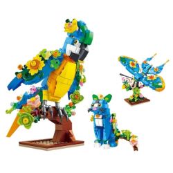 FORANGE FC1051 1051 VẸT BƯỚM MÈO bộ đồ chơi xếp lắp ráp ghép mô hình Creator Sáng Tạo