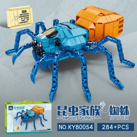 Kazi KY80054 80054 HỌ CÔN TRÙNG NHỆN bộ đồ chơi xếp lắp ráp ghép mô hình SPIDER 284 khối