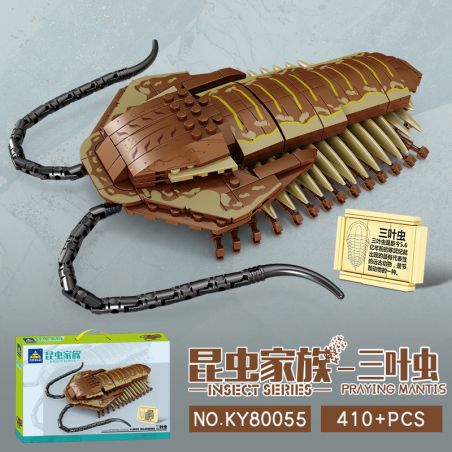 Kazi KY80055 80055 HỌ CÔN TRÙNG BỌ BA THÙY bộ đồ chơi xếp lắp ráp ghép mô hình PRAYING MANTIS 410 khối