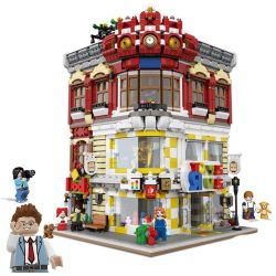 XINGBAO XB-01006 01006 XB01006 non  CỬA HÀNG SÁCH VÀ ĐỒ CHƠI bộ đồ chơi xếp lắp ráp ghép mô hình Creator CREATIVE CITIES TOYS AND BOOKSTORE Sáng Tạo 5491 khối