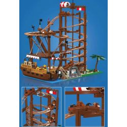 MouldKing 11013 Mould King 11013 TÀU LƯỢN SIÊU TỐC XOẮN ĐÔI bộ đồ chơi xếp lắp ráp ghép mô hình Creator DOUBLE HELIX ROLLER COASTER Sáng Tạo 2174 khối