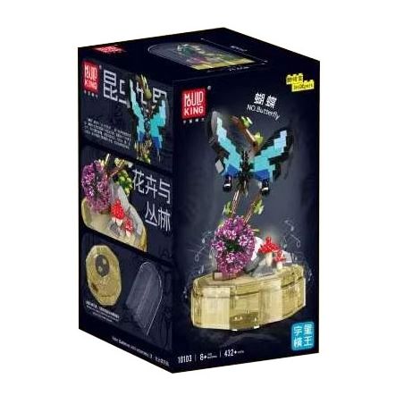 MouldKing 10103 Mould King 10103 THẾ GIỚI CÔN TRÙNG BƯỚM bộ đồ chơi xếp lắp ráp ghép mô hình INSECT WORLD BUTTERFLY 432 khối