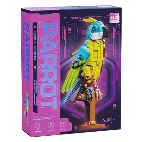 BEAUTY AND 13052 VẸT CYBORG bộ đồ chơi xếp lắp ráp ghép mô hình PARROT MACHINERY 688 khối