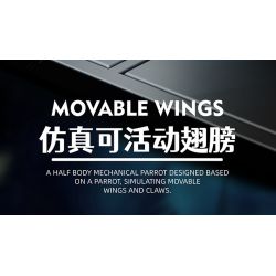 BEAUTY AND 13052 VẸT CYBORG bộ đồ chơi xếp lắp ráp ghép mô hình PARROT MACHINERY 688 khối