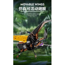 BEAUTY AND 13053 BỌ CÁNH CỨNG CYBORG bộ đồ chơi xếp lắp ráp ghép mô hình BEATLES MACHINERY 862 khối