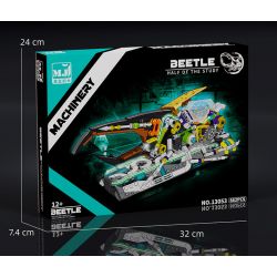 BEAUTY AND 13053 BỌ CÁNH CỨNG CYBORG bộ đồ chơi xếp lắp ráp ghép mô hình BEATLES MACHINERY 862 khối