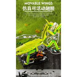 BEAUTY AND 13055 BỌ NGỰA NGƯỜI MÁY bộ đồ chơi xếp lắp ráp ghép mô hình MANTIS MACHINERY 999 khối