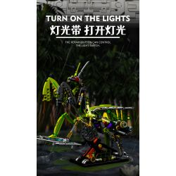 BEAUTY AND 13055 BỌ NGỰA NGƯỜI MÁY bộ đồ chơi xếp lắp ráp ghép mô hình MANTIS MACHINERY 999 khối