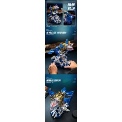 SMALL ANGLE JD031 CÁ VOI NHẢY CƠ KHÍ bộ đồ chơi xếp lắp ráp ghép mô hình WHALE MACHINERY 1519 khối