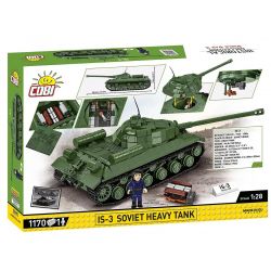 COBI 2590 XE TĂNG HẠNG NẶNG IS-3 CỦA LIÊN XÔ bộ đồ chơi xếp lắp ráp ghép mô hình Military Army Quân Sự Bộ Đội 1170 khối