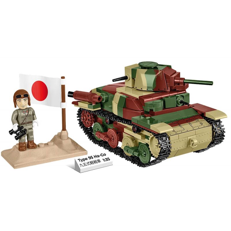 COBI 3115 TYPE 95 HA-GO tỷ lệ 1:35 bộ đồ chơi xếp lắp ráp ghép mô hình Military Army Quân Sự Bộ Đội 380 khối