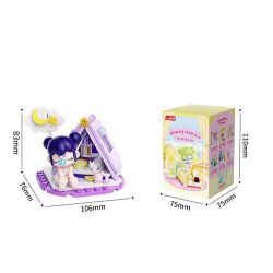 JAKI HK102 NHẬT KÝ MÙA HÈ RUOLAI NANCI 6 PHONG CÁCH SỬ DỤNG TẠI NHÀ DAZE MEIMEI DU SLEEP CHASING DRAMA BUBBLE BATH SLANDER CAT STAR MOON TENT bộ đồ chơi xếp lắp ráp ghép mô hình BABY NANCI