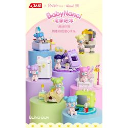 JAKI HK102 NHẬT KÝ MÙA HÈ RUOLAI NANCI 6 PHONG CÁCH SỬ DỤNG TẠI NHÀ DAZE MEIMEI DU SLEEP CHASING DRAMA BUBBLE BATH SLANDER CAT STAR MOON TENT bộ đồ chơi xếp lắp ráp ghép mô hình BABY NANCI