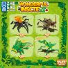 ZHEGAO 933002 CÔN TRÙNG TUYỆT VỜI THẾ GIỚI NHỎ 4 MÔ HÌNH MỌT DẾ CHAFER BỌ NGỰA bộ đồ chơi xếp lắp ráp ghép mô hình WONDERFUL INSCTE SMALL WORLD OF INSECTS