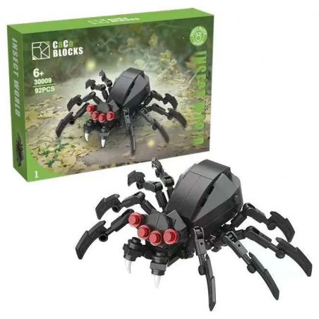 CACO 30009 THẾ GIỚI CÔN TRÙNG 8 MÔ HÌNH bộ đồ chơi xếp lắp ráp ghép mô hình INSECT WORLD 772 khối