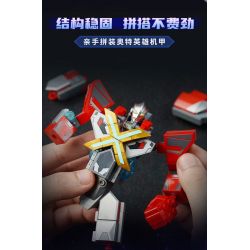 KEEPPLEY 75075 CƠ CHẾ TĂNG CƯỜNG HÌNH DẠNG ANH HÙNG CỦA ULTRAMAN GEED bộ đồ chơi xếp lắp ráp ghép mô hình Movie & Game Phim Và Trò Chơi 240 khối