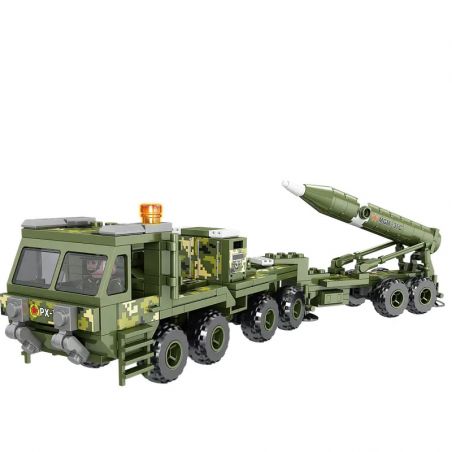 LWCK 90005 non  TÊN LỬA CHIẾN LƯỢC TẦM TRUNG PERSHING-2 bộ đồ chơi xếp lắp ráp ghép mô hình Flourishing Age Strengthen The Army MGM-31C 293 khối