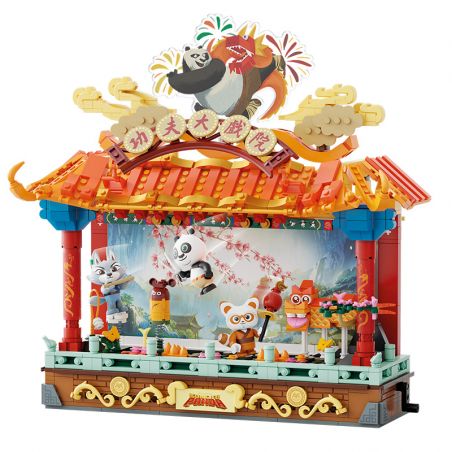 PANTASY 86514 KUNG FU PANDA PHIM bộ đồ chơi xếp lắp ráp ghép mô hình Movie & Game KUNGFU THEATER Phim Và Trò Chơi 1000 khối